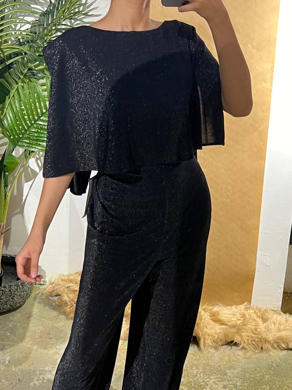 Connected apparel jumpsuit