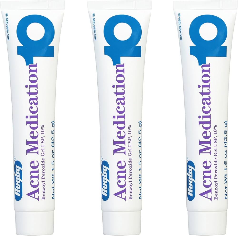 Rugby Acne Medication 10 Pimple Treatment Benzoyl Peroxide Gel 10%