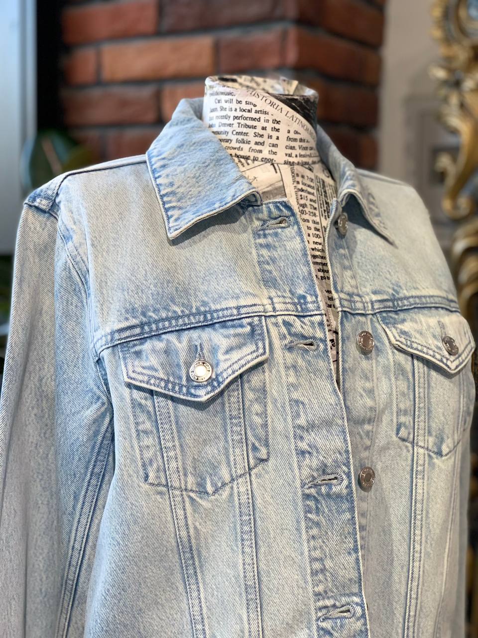 Michael kors denim jacket size medium