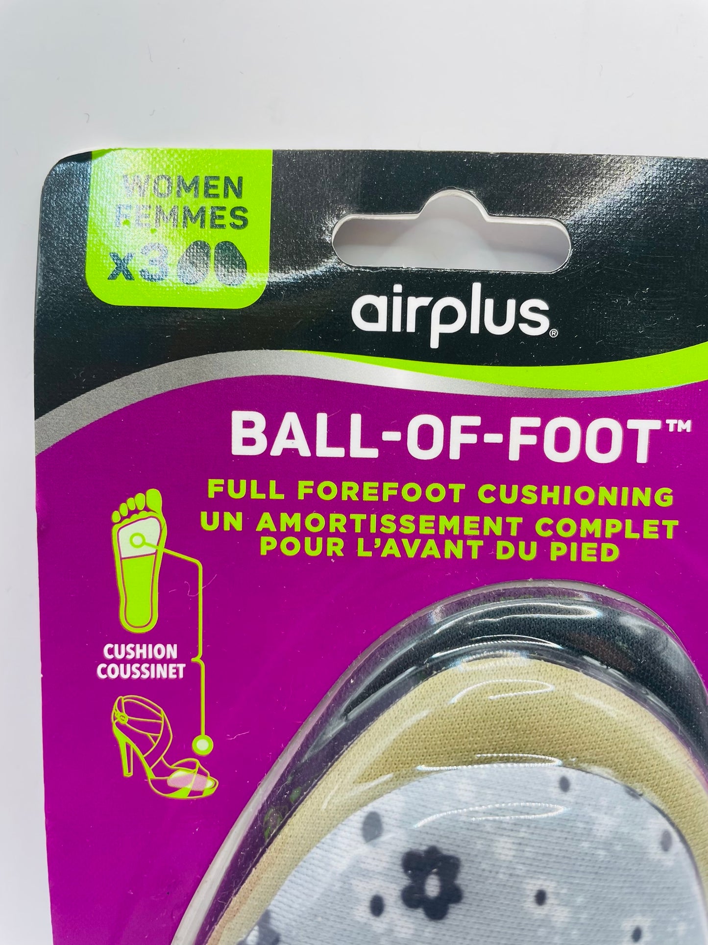 Air plus ball of foot