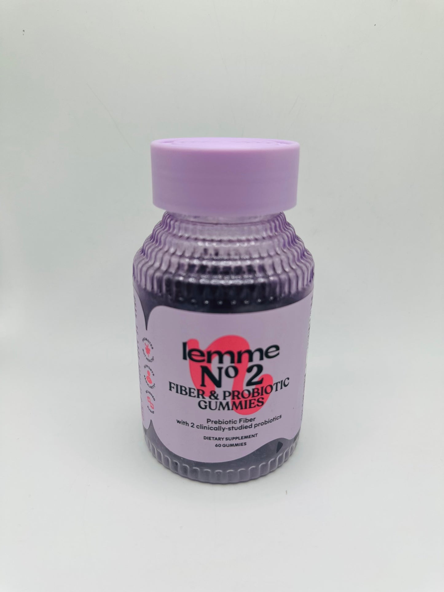 Lemme No. 2 Fiber & Probiotic Gummies, a dietary supplement designed to support digestive health