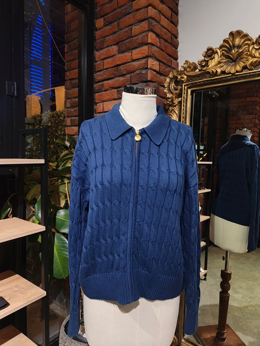 Tommy Hilfiger zipper cardigan sweater size medium