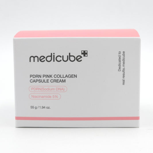 Medicube PDRN Pink Collagen Capsule Cream is a lightweight yet intensive hydrating cream that targets dull, uneven skin tone while restoring radiance and elasticity