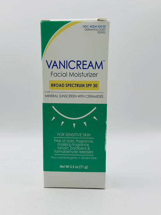 Vanicream facial moisturizer + spf 30