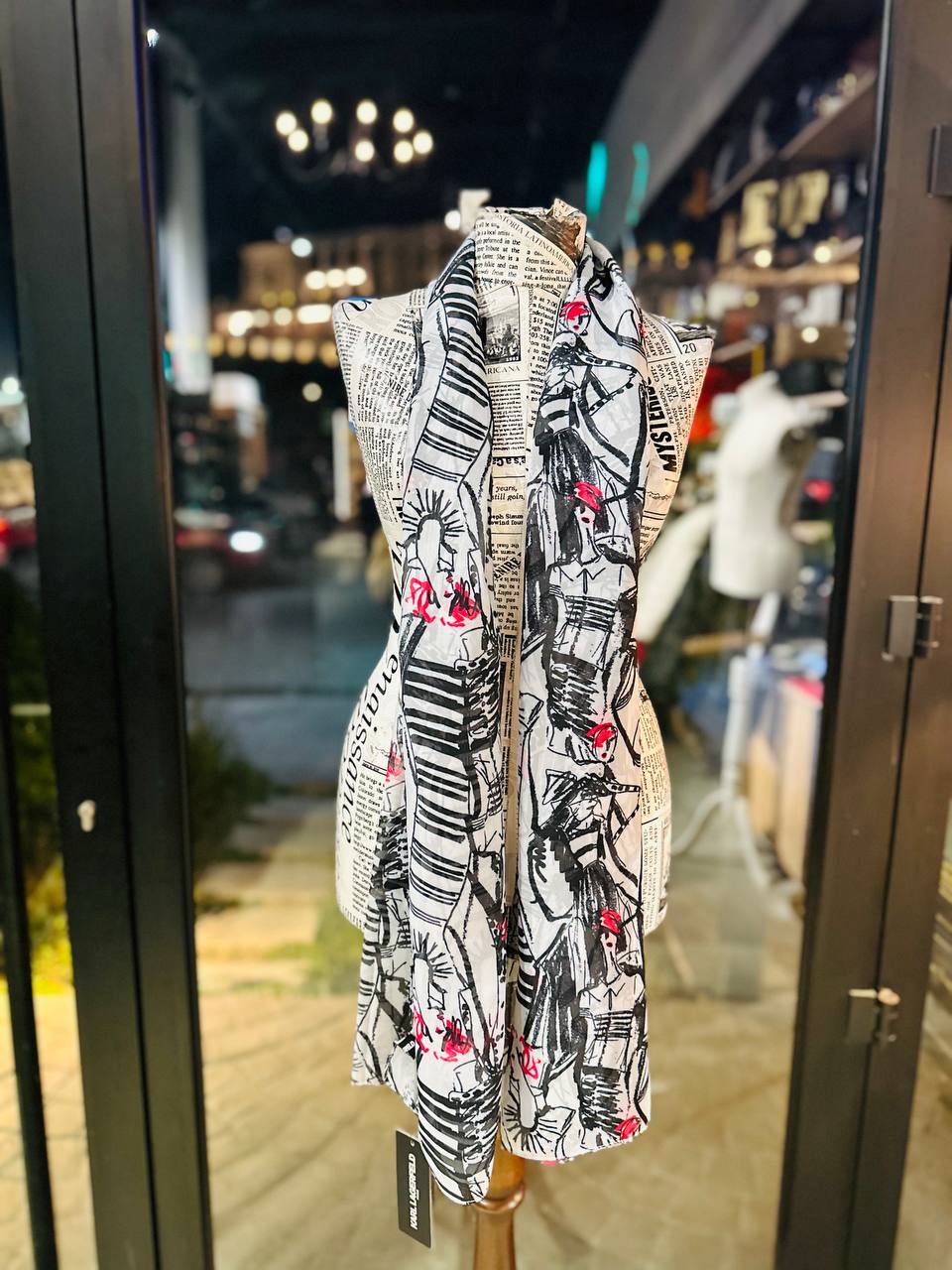 Karl Lagerfeld scarf