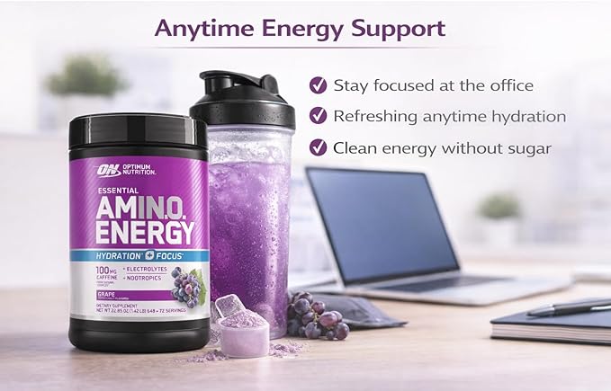 Optimum Nutrition Essential Amino Energy Hydration + Focus (1.42 LB - 648 G )