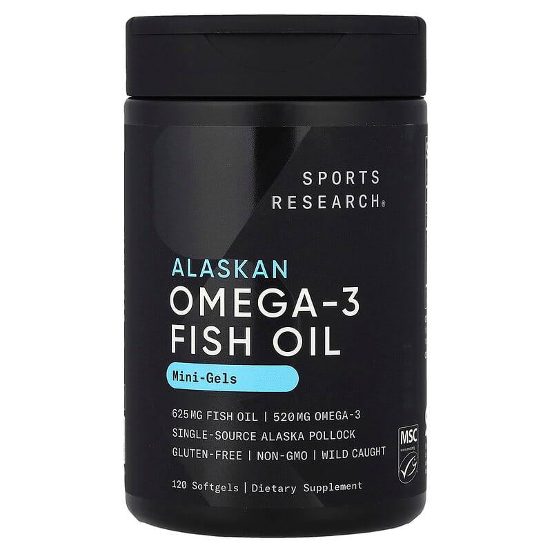 Sports Research Alaskan Omega-3 Fish Oil Mini-Gels 
120 softgels