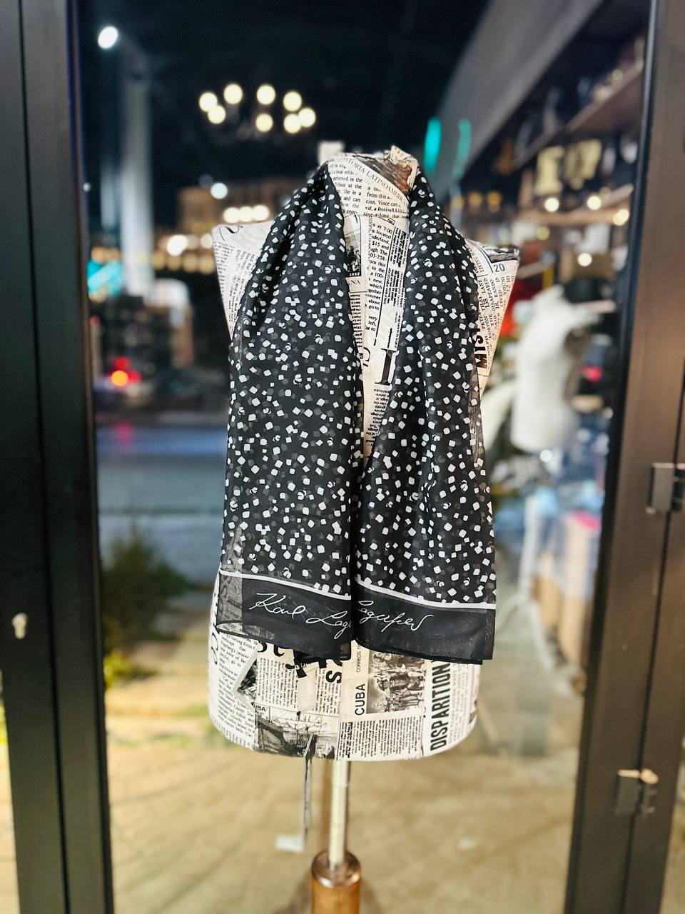 Karl Lagerfeld scarf