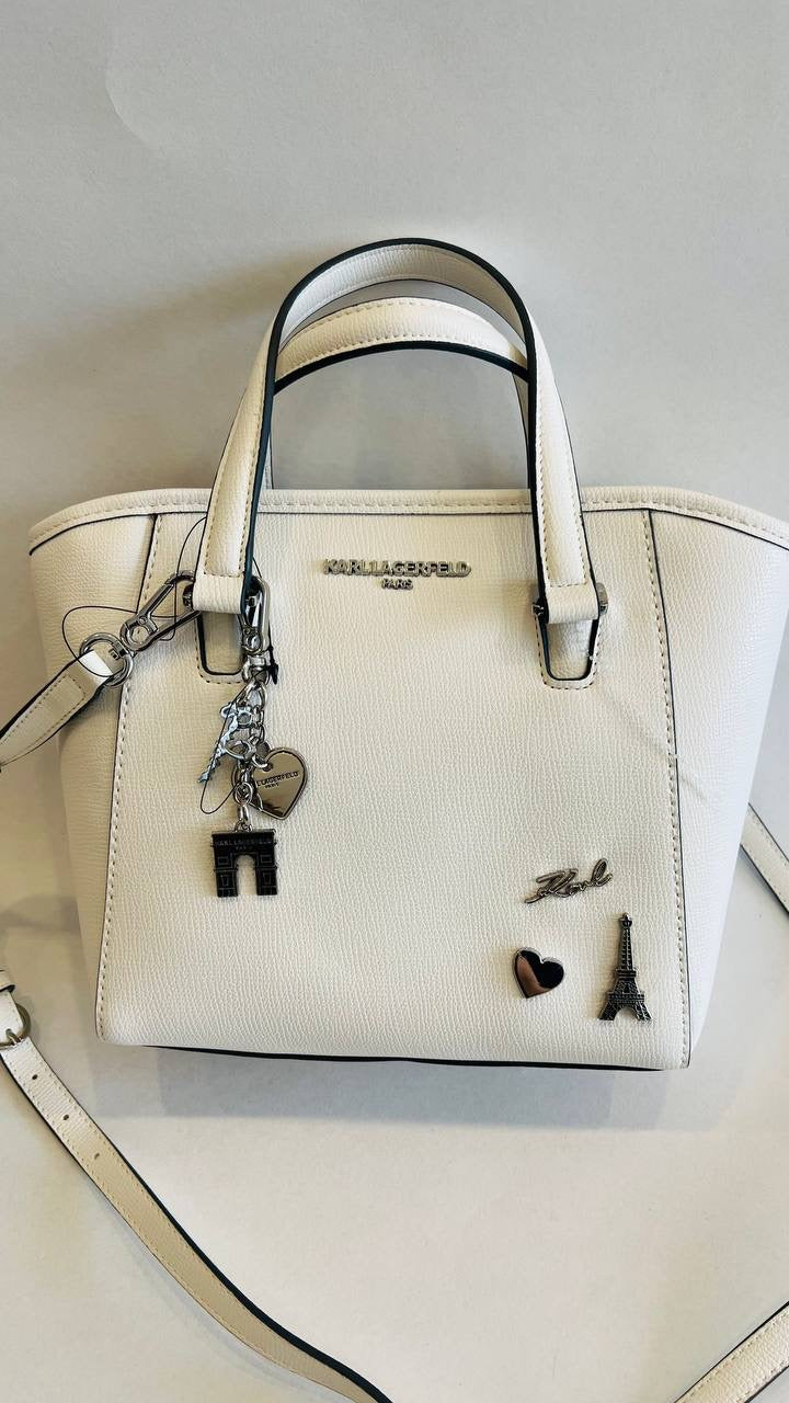 karl lagerfeld bag white