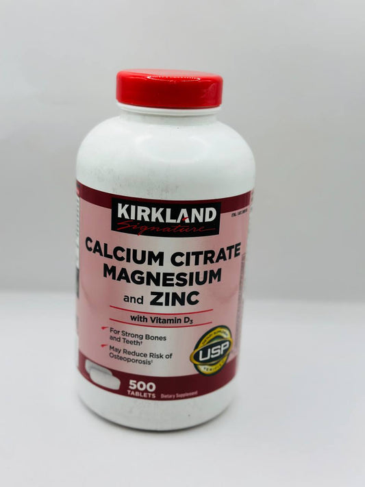 Kirkland  calisum citrate magnesium & zinc