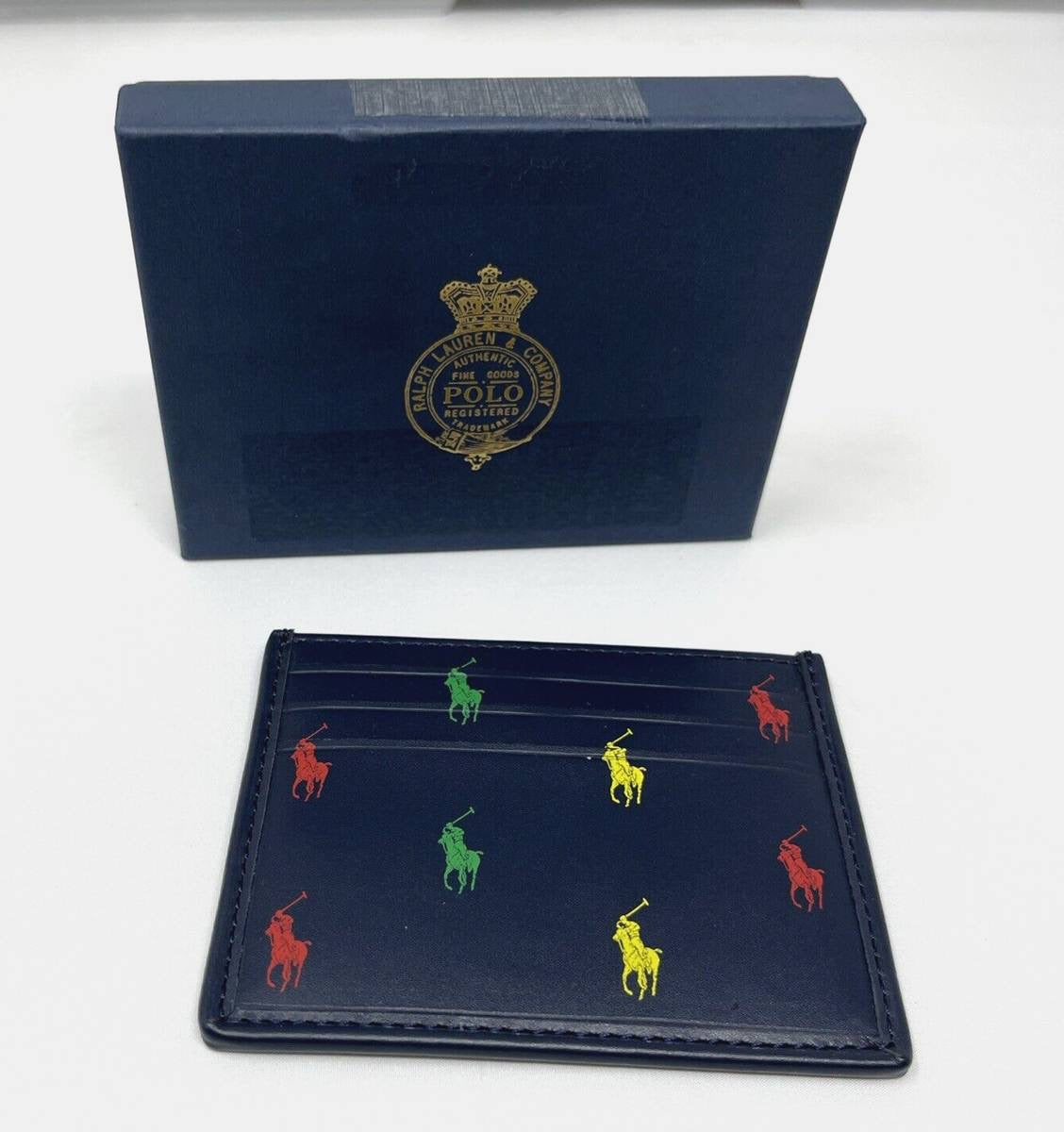 Ralph Lauren Men's Signature Pony Leather Card Case
