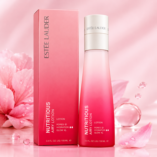 Estée Lauder Nutritious Airy Lotion  a lightweight, pore-minimizing face moisturizer (100 ml / 3.4 oz)