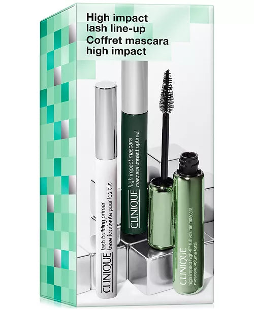 Clinique High Impact Lash Line-Up 3-piece beauty set.