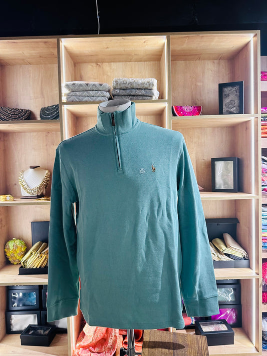 Polo Ralph Lauren cotton quarter-zip sweater size medium