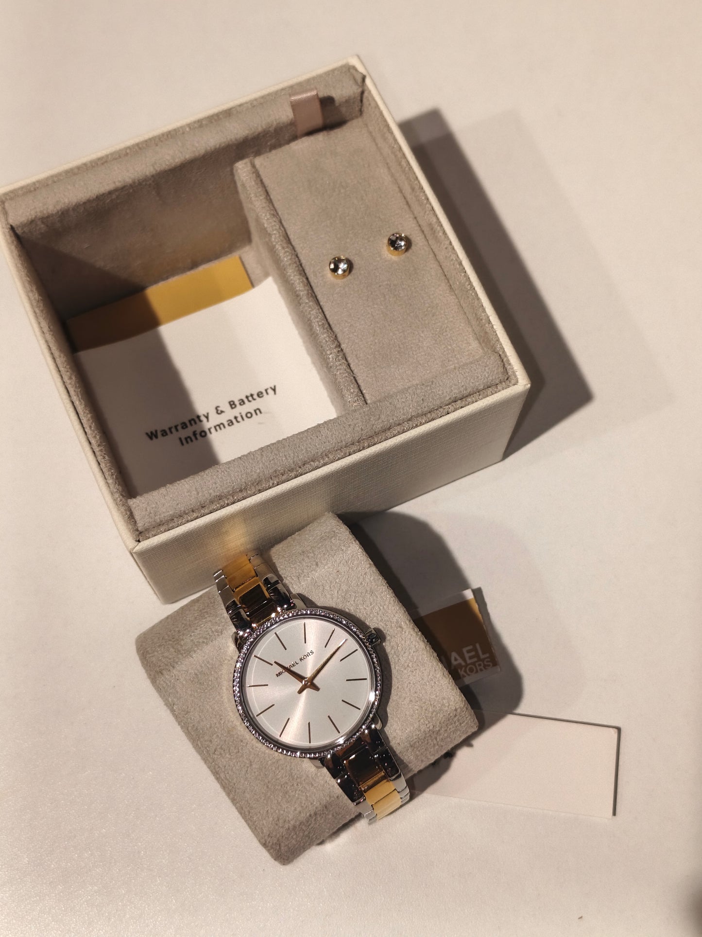 Michael kors watch & earrings set