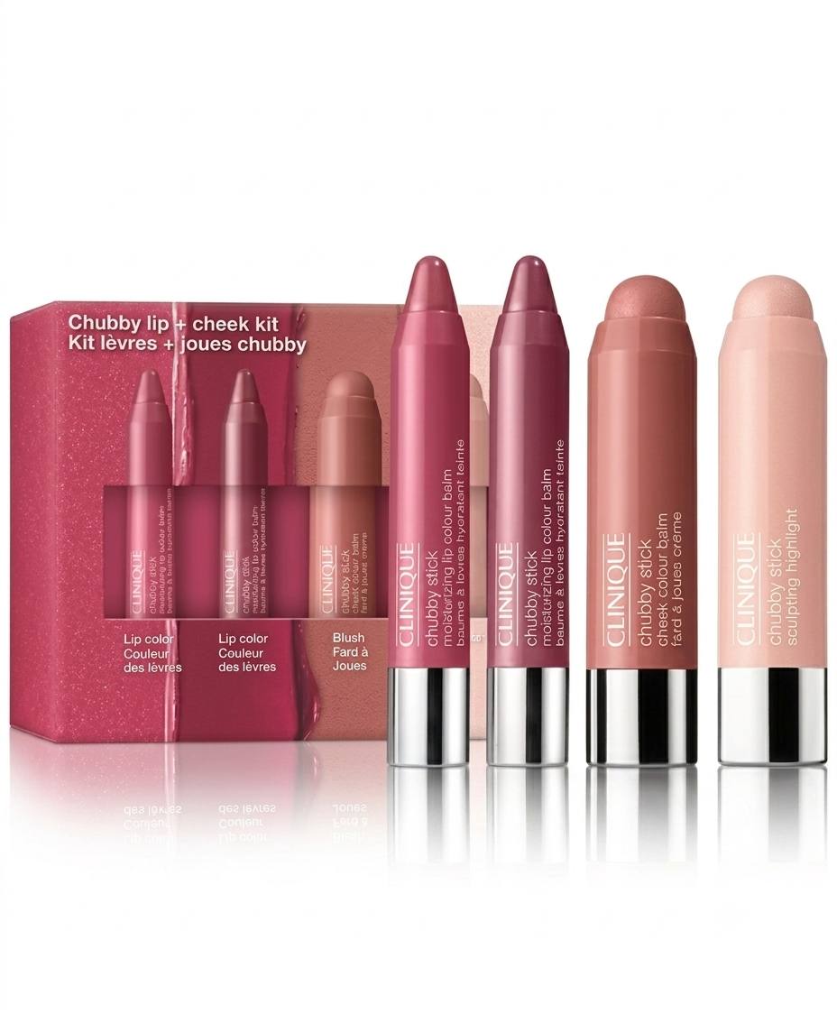 Clinique 4-Pc. Chubby Lip + Cheek Makeup Set