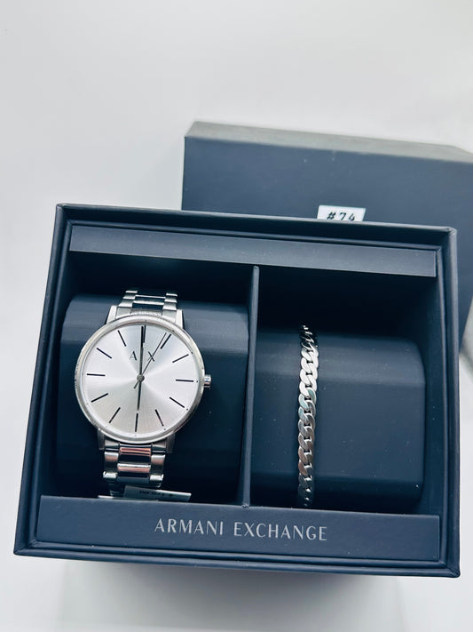 Armani exchange watch with bracelet