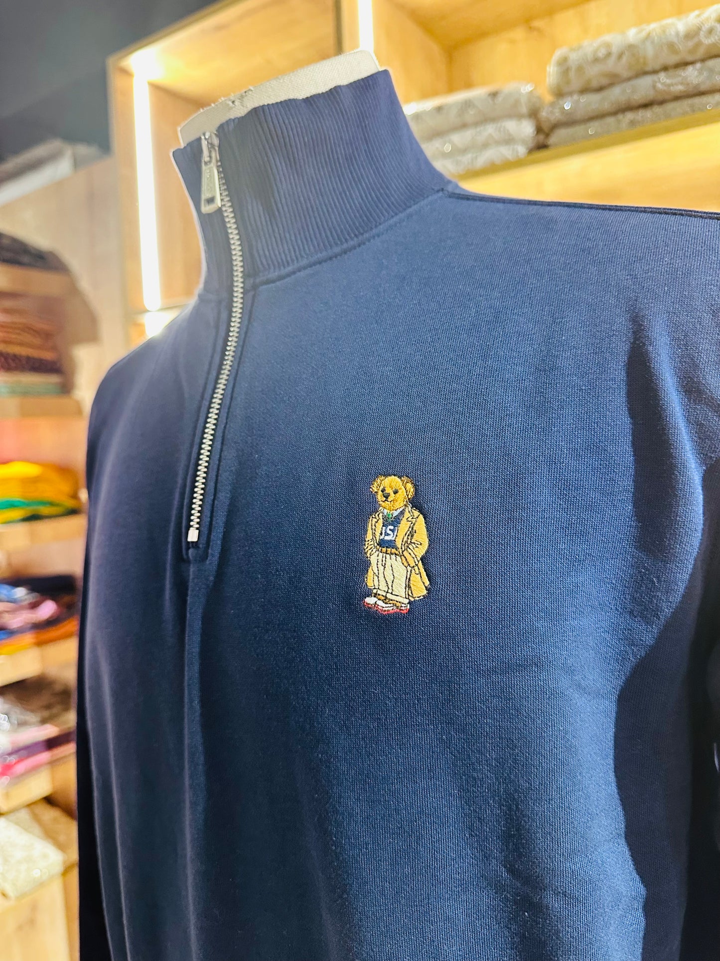 Ralph Lauren Polo Bear half-zip sweater size medium