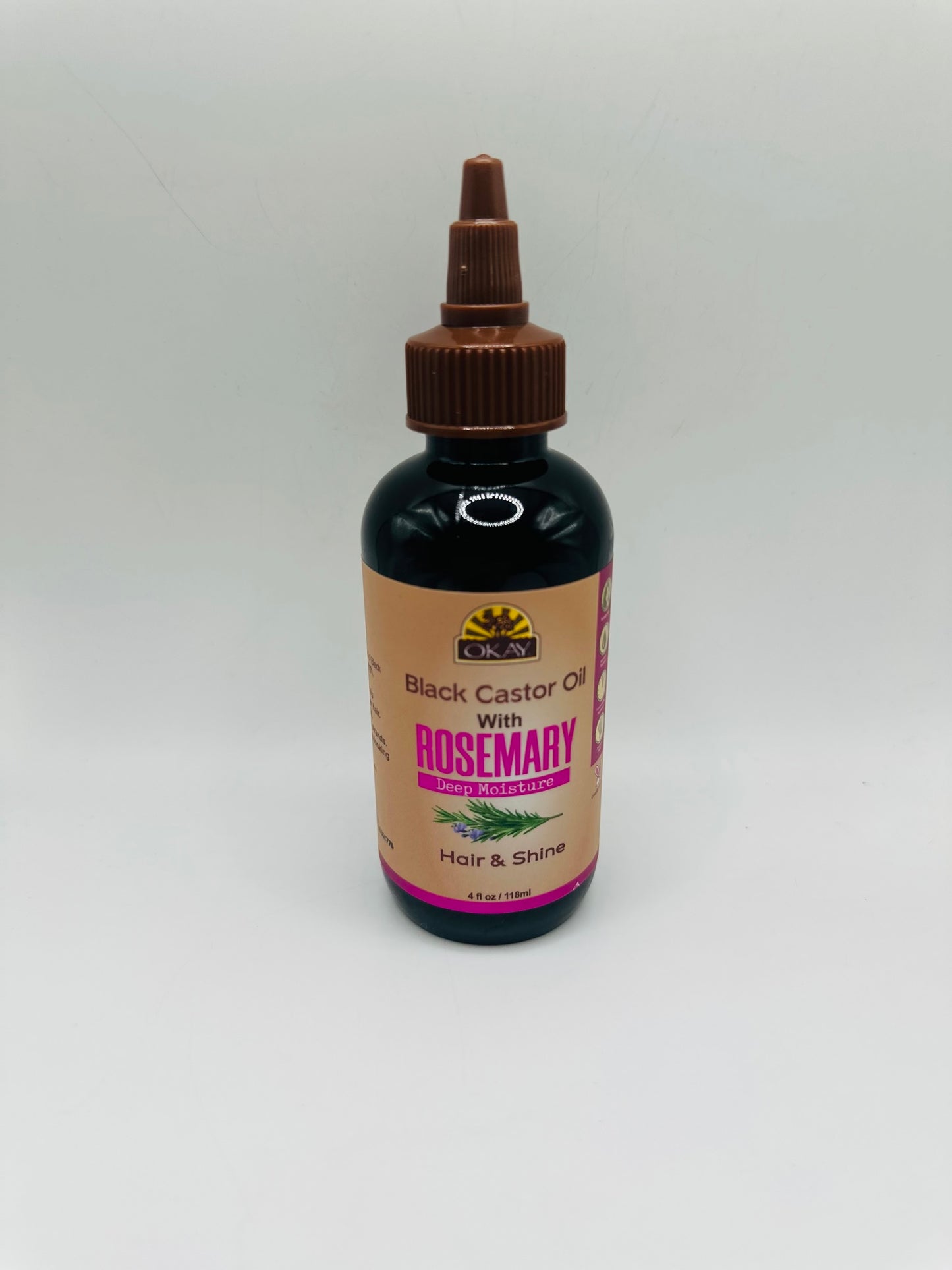 Okay black castor oil with rosemary