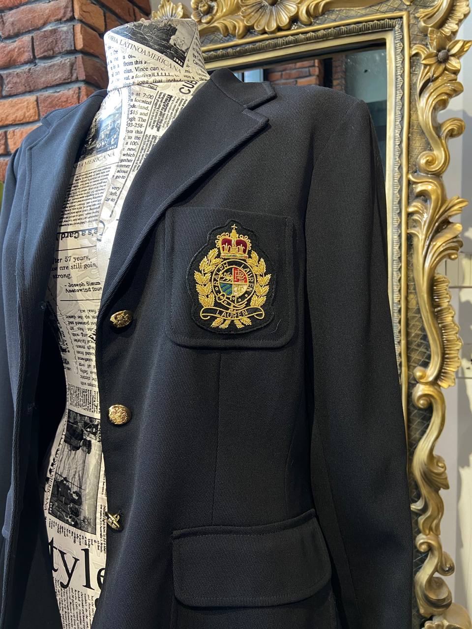 Ralph Lauren Crest Blazer (black)