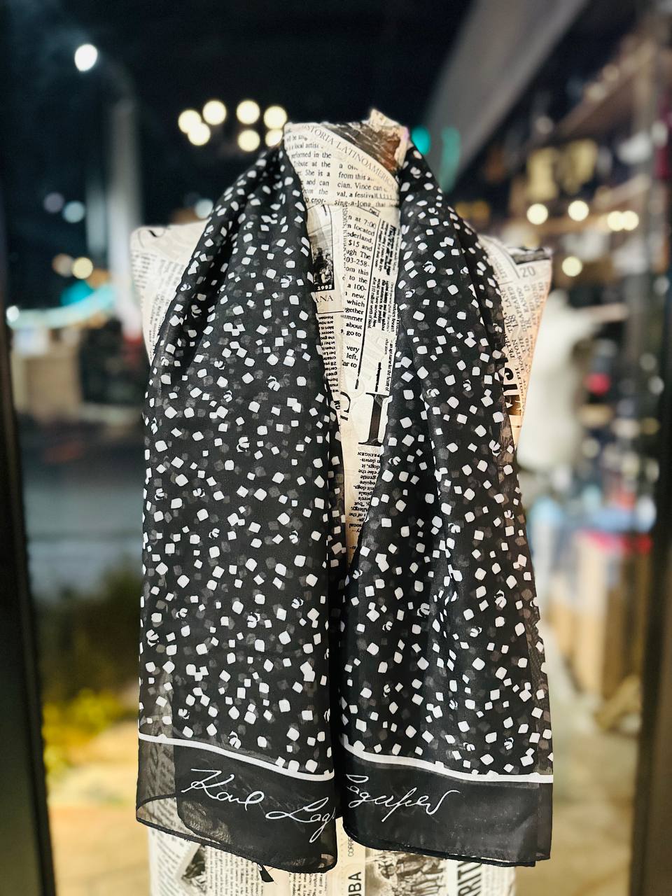 Karl Lagerfeld scarf
