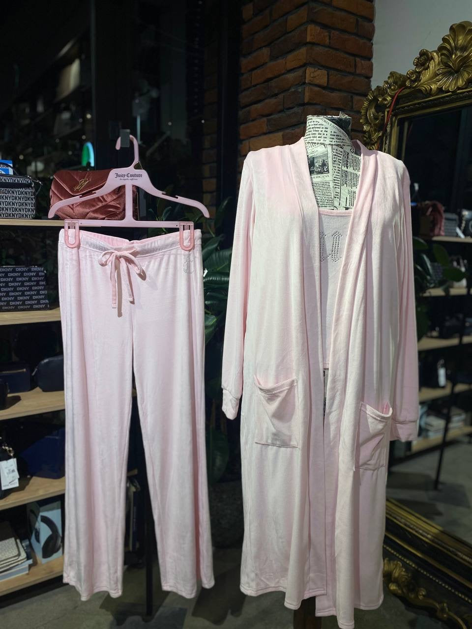 Juicy Couture 3 piece pajama set size large