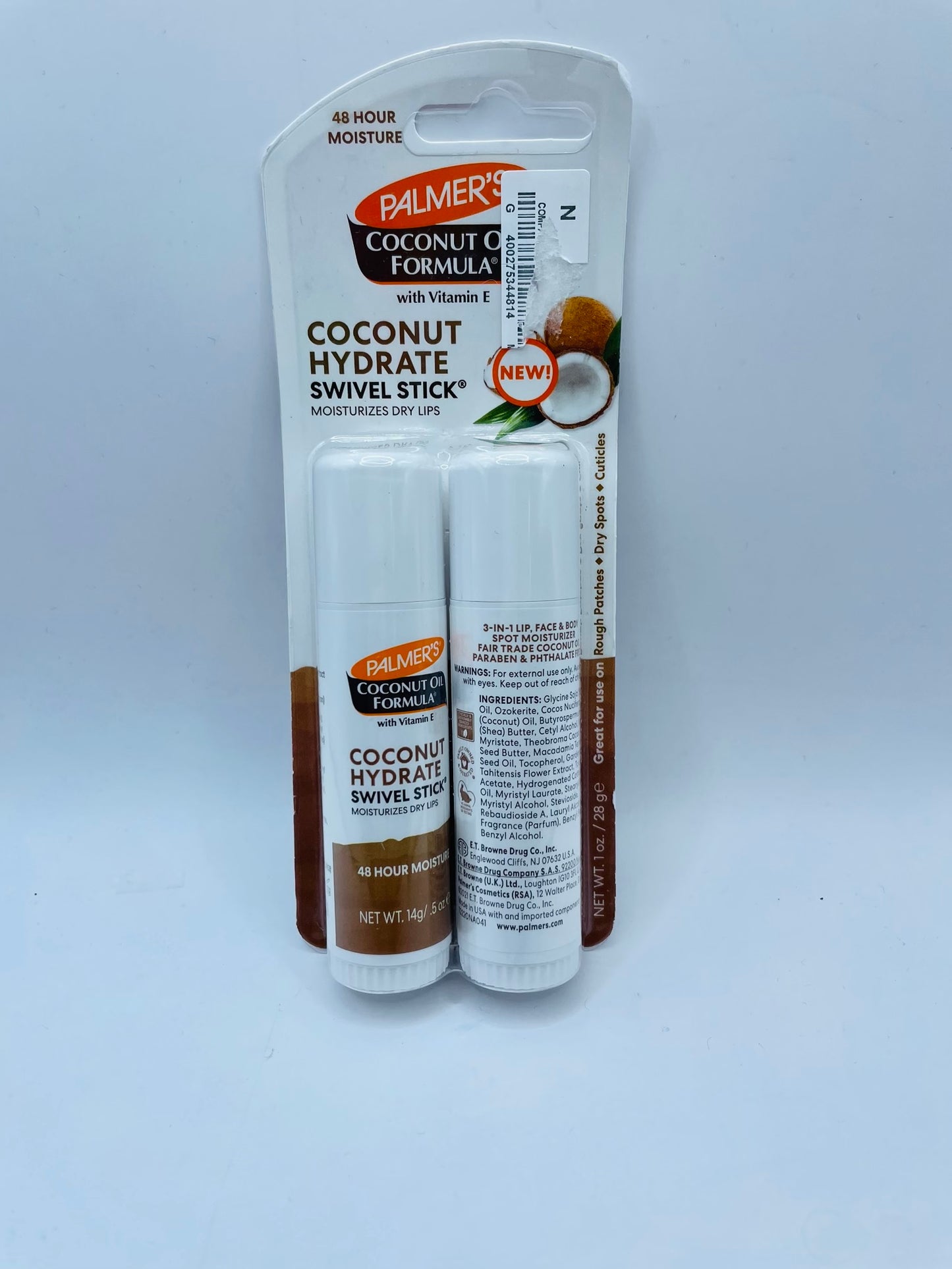 Coconut hydrat  swivel stick