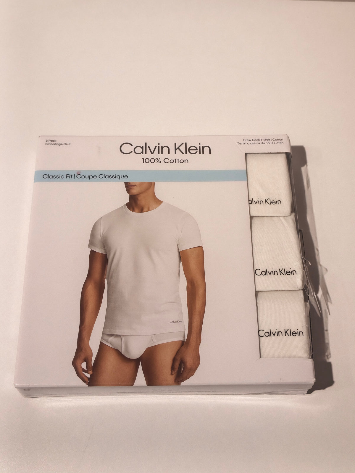 Calvin Klein Men's Cotton Classic Fit Crewneck T-Shirt 3-Pack