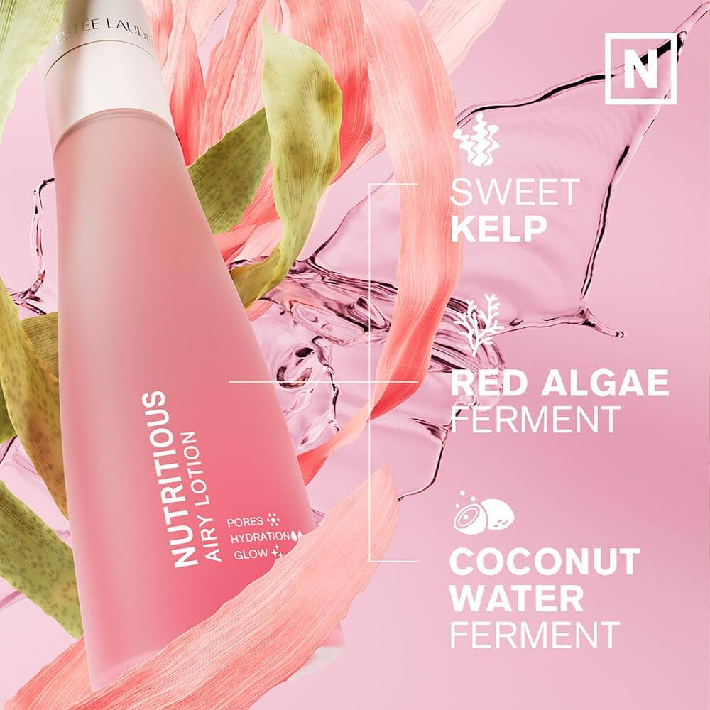 Estée Lauder Nutritious Airy Lotion  a lightweight, pore-minimizing face moisturizer (100 ml / 3.4 oz)