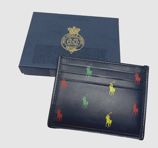 Ralph Lauren Men's Signature Pony Leather Card Case