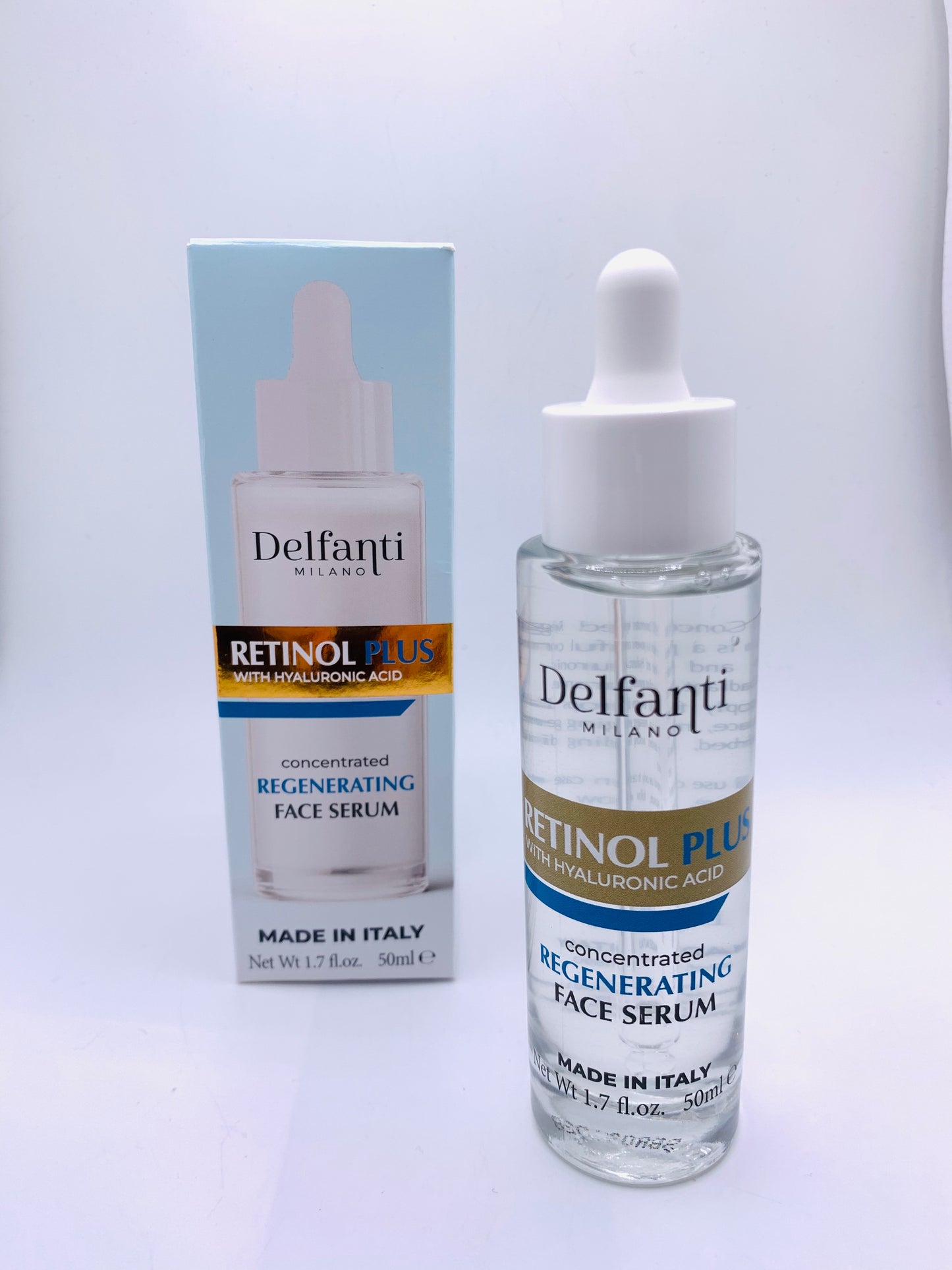 Delfanti retinol plus with hyaluronic acid face serum