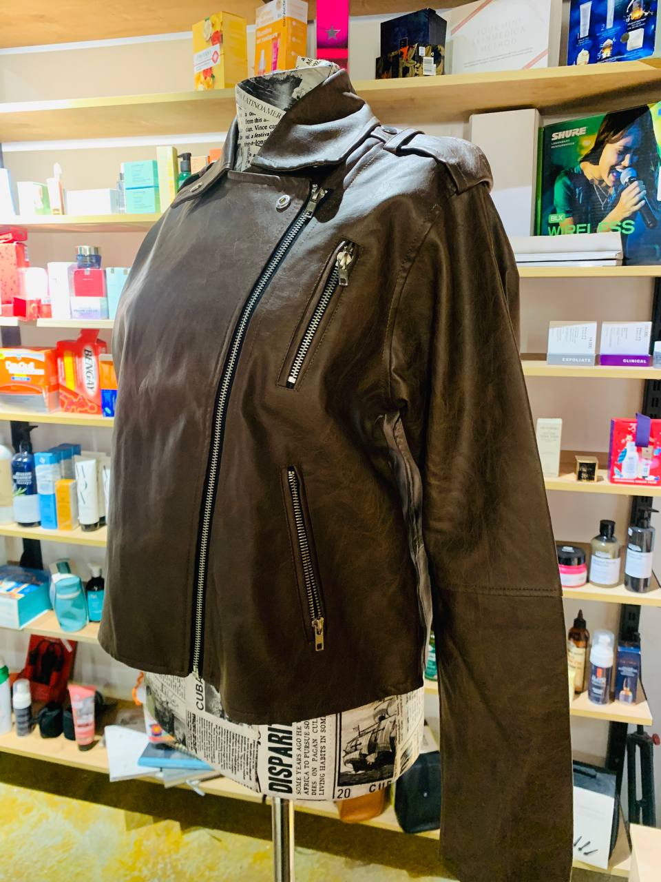 Forever leather coat