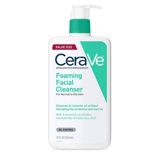 Cerave foaming facial cleanser for normal to oily skin