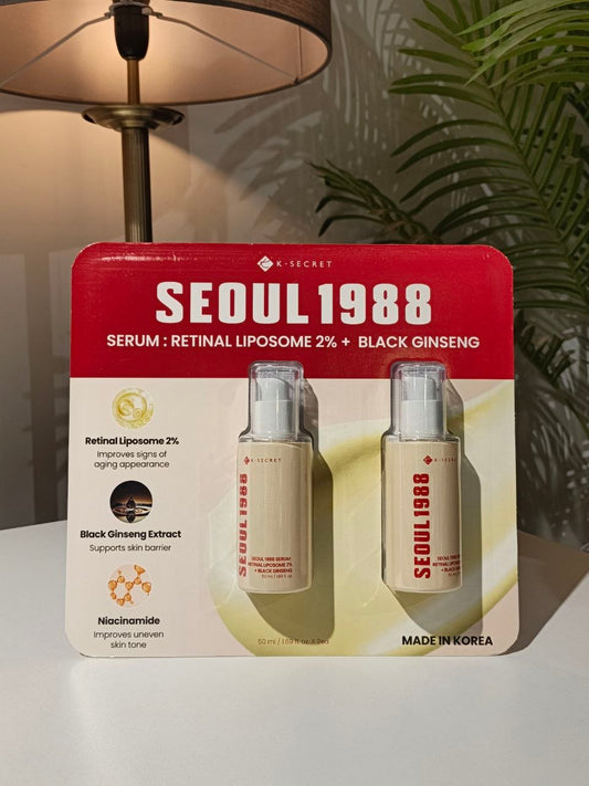 K-Secret Seoul 1988 Retinal Liposome 2% + Black Ginseng Serum Duo