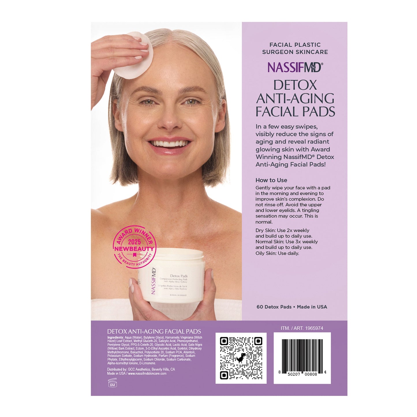 NassifMD Detox Anti-Aging Facial Pads
