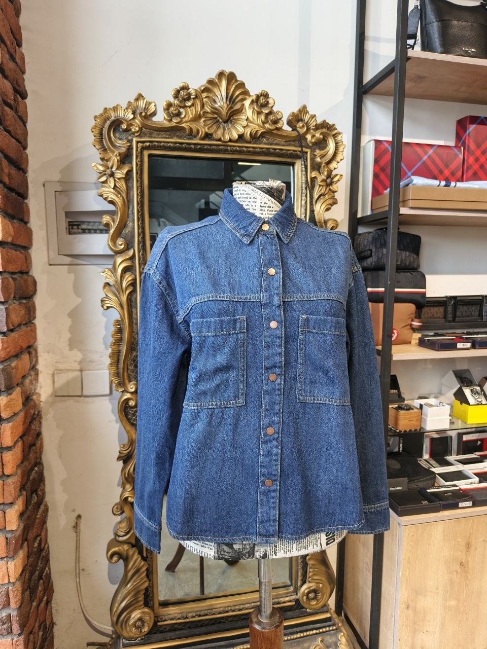 Calvin Klein denim blouse