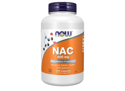 NOW Supplements, NAC (N-Acetyl Cysteine) 600 mg with Selenium, 250 Veg Capsules