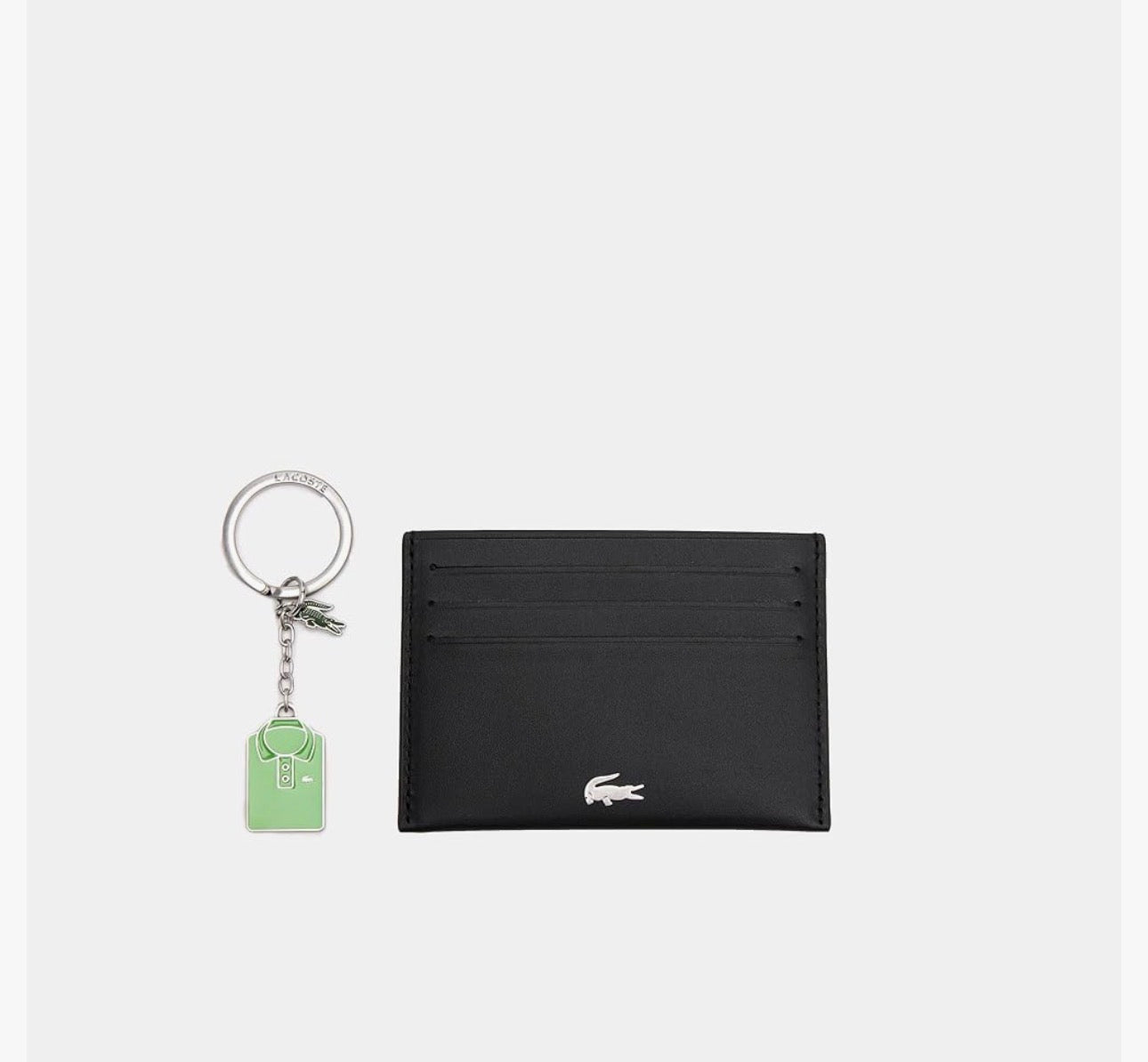 Lacoste cardholder & keychain set