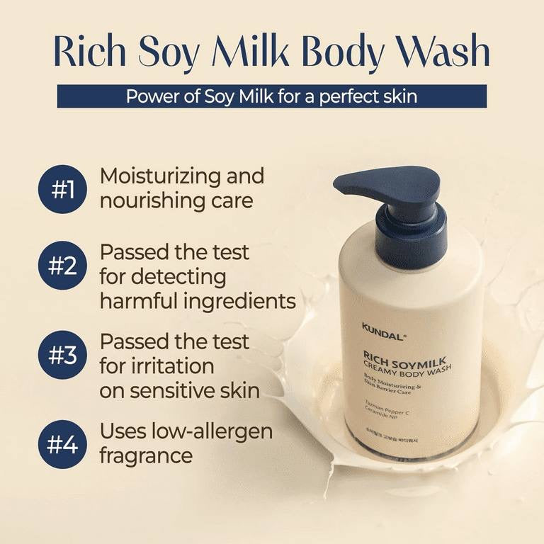 KUNDAL Rich SoyMilk Body wash set