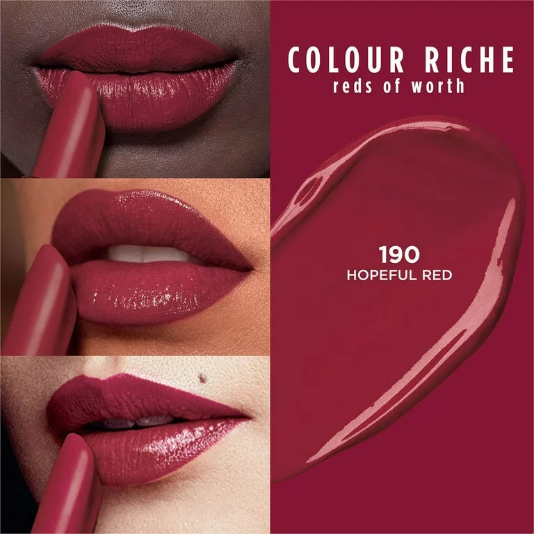 L’Oréal lipstick 190 hopefull red