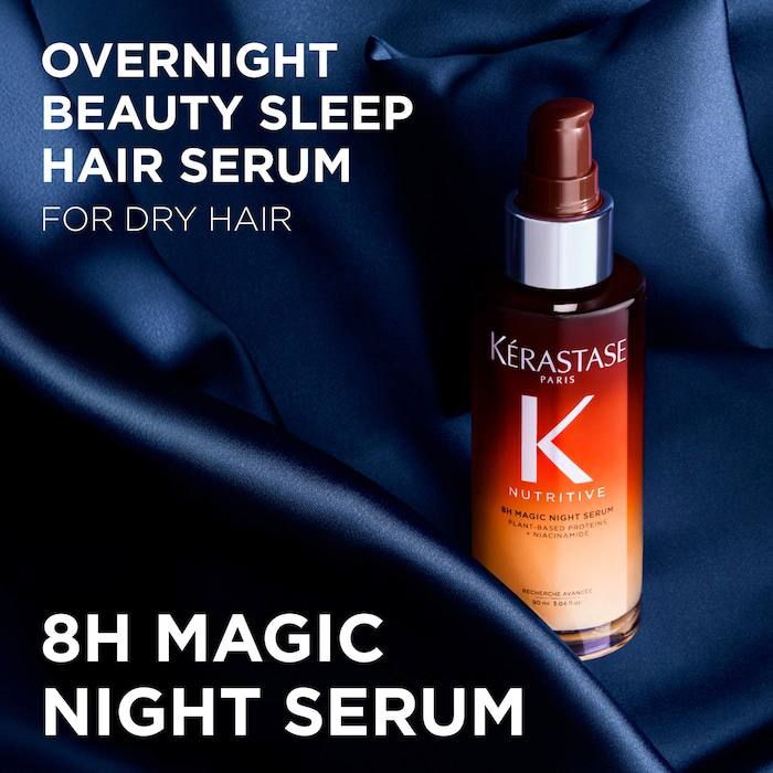 Kérastase Nutritive 8H Magic Night Serum, an overnight leave-in serum for dry hair (90 ml)