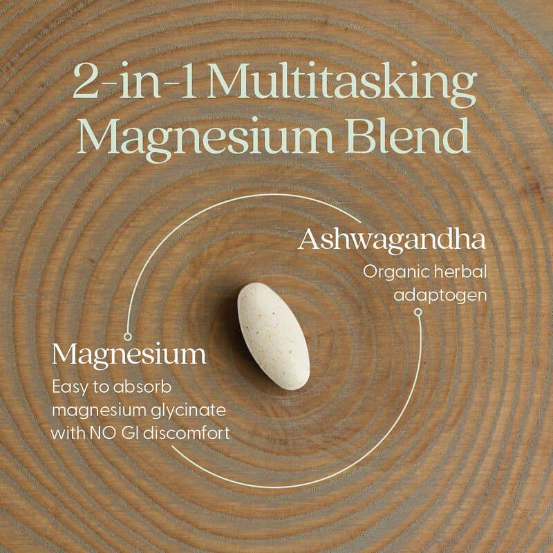 New chapter Magnesium + Ashwagandha, 60 Vegan Tablets