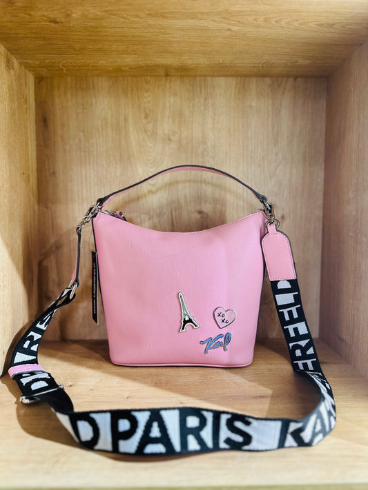 karl lagerfeld bag pink