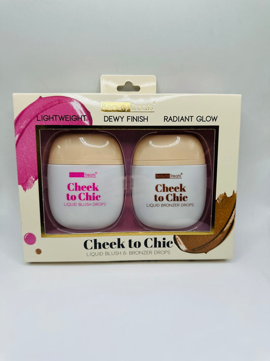 "Cheek to Chic Liquid Blush & Bronzer Drops" set by Beauty Treats
