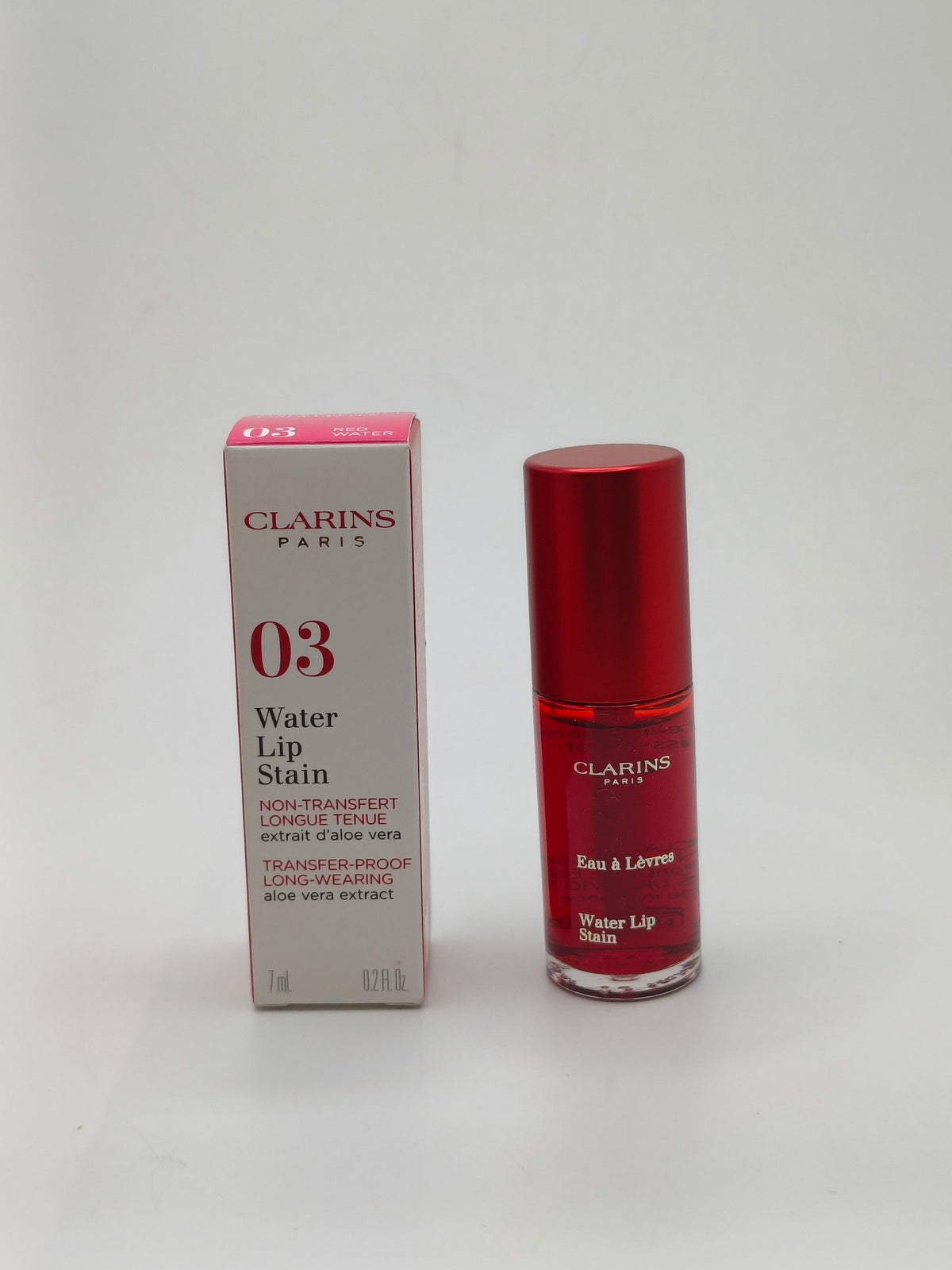 Clarins water lip stain 03 (red water)