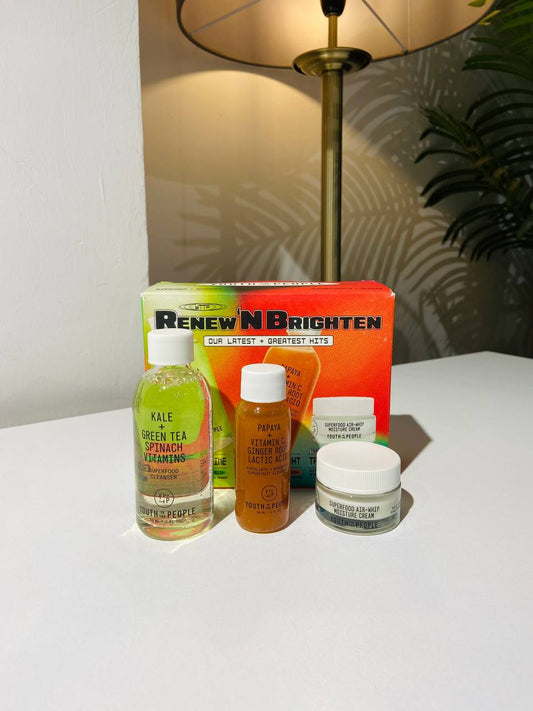 the Youth To The People Renew 'N Brighten travel skincare set