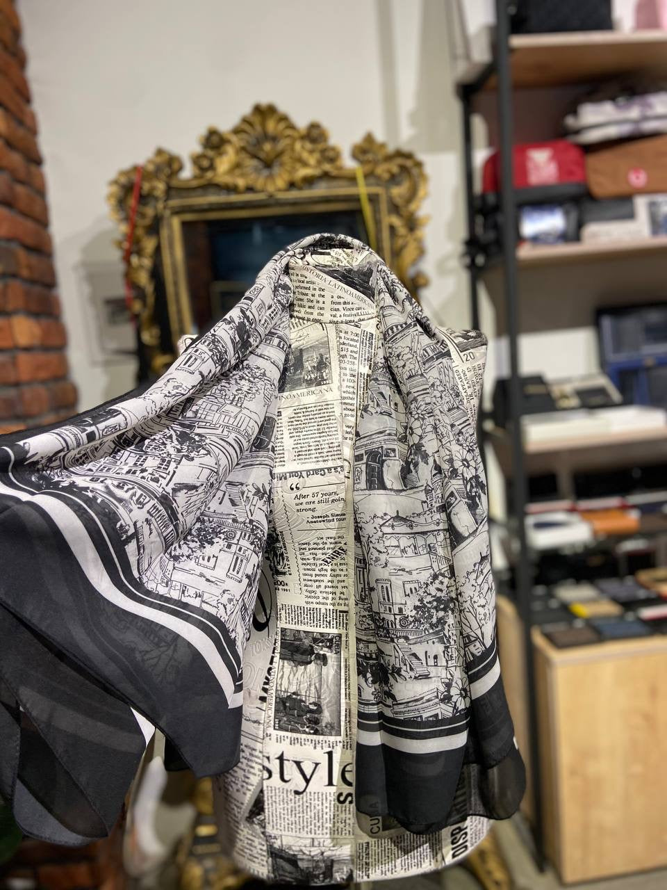 Karl Lagerfeld scarf