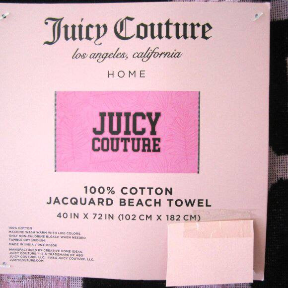 Juice couture towel pink