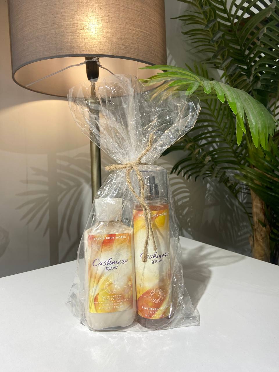 Bath and body works cashmere glow fine fragrance mist & body lotion set