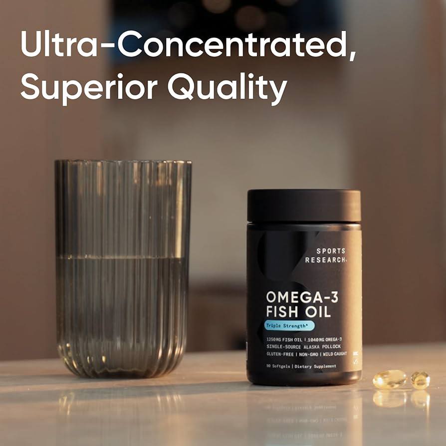 Sports Research Omega-3 Fish Oil 
90 softgels